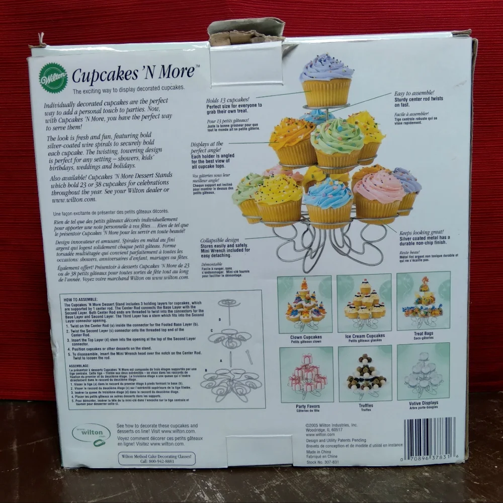Wilton Cupcakes 'N More Dessert Stand - Silver - Picture 2 of 7